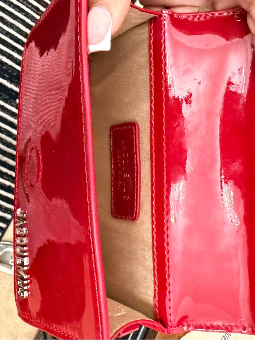 Jacquemus Le Petit Box Patent Leather Top-Handle Bag in - Picture 5 of 5